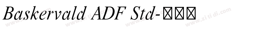 Baskervald ADF Std字体转换